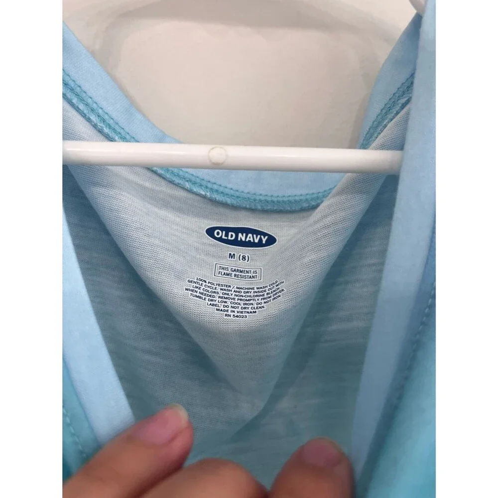 Old Navy Girls Athletic Circle Skater Skort with tank top  Girls 8
